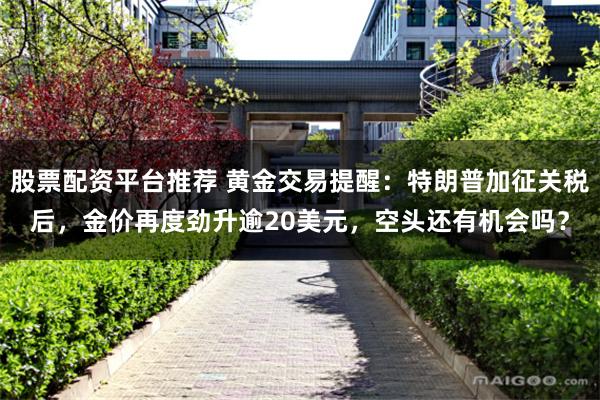股票配资平台推荐 黄金交易提醒：特朗普加征关税后，金价再度劲升逾20美元，空头还有机会吗？