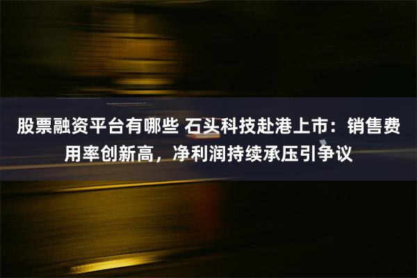 股票融资平台有哪些 石头科技赴港上市:销售费用率创新高,净利润持续承压引争议